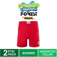 mr boxer (2 Pcs) Forest X Spongebob Men Boxer 100% Cotton Men Underwear Boxer Lelaki Assorted Colour