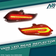 ✾۩Toyota Vios LED Rear Bumper Reflector DRL Multi-Functions 2019-2021