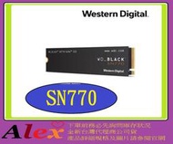 台灣代理商公司貨 威騰 黑標 WD SN770 1TB 1T NVMe M.2 PCIe 固態硬碟 SSD