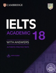 CAMBRIDGE IELTS 18 : ACADEMIC (STUDENTS BOOK WITH ANSWERS  / AUDIO / RESOURCE BANK) BY DKTODAY