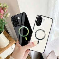 HP OPPO A6X 4G 5G Glass Softcase - Case OPPO A6X 4G 5G Magsave Motif Casing - OPPO Casing (U 256)