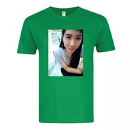 Printing T Shirt / Cetak Baju dengan Gambar dan Nama Sendiri / Kelly Green T Shirt