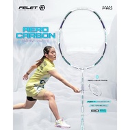 FELET AERO CARBON SNOW WHITE BADMINTON RACQUET