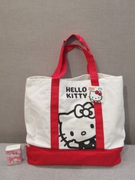 全新日版 Sanrio 特大可愛實用 Hello Kitty 連保温層布袋 ［清貨價］