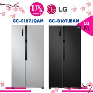 LG ตู้เย็น Side by Side รุ่น GC-B187JQAM สีเงิน GC-B187JBAM สีดำ 18Q ระบบ Smart Inverter ( GC-187 GR-RS600 )