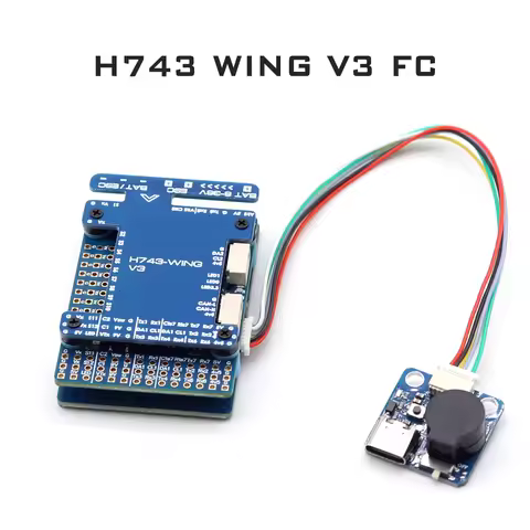 MATEK H743 WING V3 Fixed Wing Flight Control 2-8S Dual Gyroscope supports dual cameras