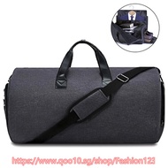 Convertible Garment Suit Travel Duffel Bag, 2 in 1 Carry On Weekender Garment Bag Overnight Suitcase