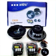 SPEAKER SPLIT ADS C620 2 WAY COMPONENT SPEAKER SYSTEM CAR AUDIO SQ - YUNIC STORE01