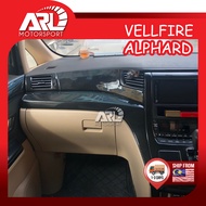 Toyota Vellfire Alphard Interior Carbon Front Panel Trim For 2008-2015 GGH20 ANH20 AH20 ARL Motorsport Car Accessories