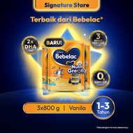 Bebelac 3 / Bebelac 1+ Vanila Susu Pertumbuhan Bubuk 800gr x3