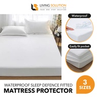 Waterproof Fitted Mattress Protector [Single / Super Single / King]
