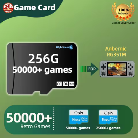TF Game Card For Anbernic RG351M RG351P Memory Card High Speed Plug&Play PSP PS1 NEOGEO GBA GBC SD 2
