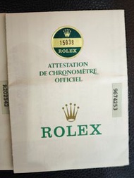 15038   ROLEX勞力士出世紙