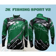 เสื้อตกปลาJK Thailand กันยูวีสำหรับกีฬากิจกรรมกลางแจ้ง ลาย JK FISHING SPORT V2  ป้องกันรังสี UV 80% 