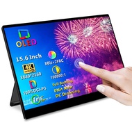 OLED Portable Monitor- 4K Portable Laptop Display 15.6 Portable Gaming Monitor 100% DCI-P3 OLED Moni