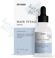Nirvasa Hair Vitals Hair Growth Serum with 3% Redensyl, Procapil & Palmetto | Natural DHT Blocker fo