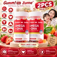 【KKM】Gumm DHA Omega Kids Gummies 60pcs – Suplemen Kanak-Kanak Sokongan Otak & Kesihatan Jantung