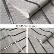 Luxury Silver Grey Panel Wood Sticker Wall Wallpaper 7m to/d 8m x 45cm