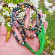 Tasbih Batu Akik Campuran / 100% ASLI / Bahan Mentah Import