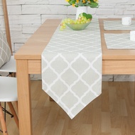 Rhombus geometric gray table runner coffee table table table runner Nordic style