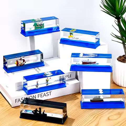 Going Merry Pirate Ship Fluid Liquid One Piece Thousand Sunny Ship Floating Boat Drift Barcos Living