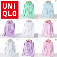 Uniqlo เสื้อแจ็กเก็ต เสื้อฮู้ด ผ้าเรยอน ลายพราง กันแดด กันลม ป้องกันรังสียูวี ระบายอากาศ ระดับไฮเอนด์ ป้องกันแสงแดด Upf50+ สําหรับผู้ชาย และผู้หญิง