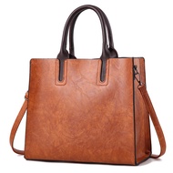 [ReadyStock] Women Fashion Bag Large Volume Big Handbag Beg Tangan Besar Wanita Plaid Sling Office