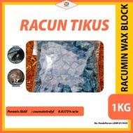 Bayer Racumin Wax Block 1KG Racun Tikus Degil Umpan Rodent Mouse mice Coumatetralyl 0.0375%