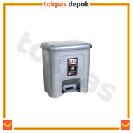 Shinpo 720 SP-133-X 20 Liter Plastic Square Trash Can Tong Sampah Bertutup Dustbin