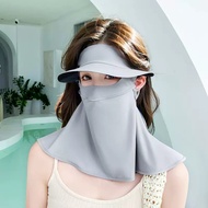 Sunscreen Ice Silk Mask Vinyl Brim Full Face Foldable Mask