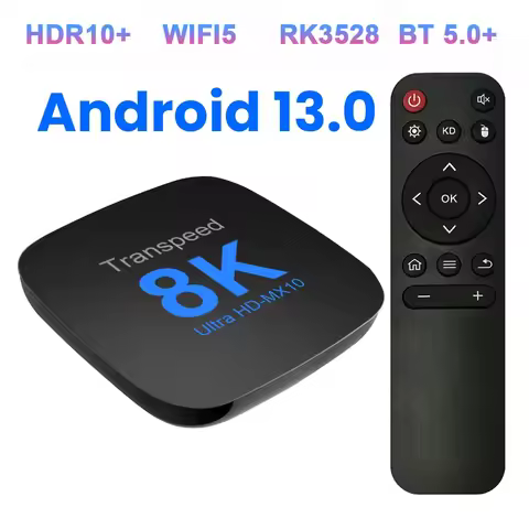 Transpeed ATV Android 13 TV BOX RK3528 With Voice Assistant TV Apps Dual Wifi Quad Core Cortex A53 S
