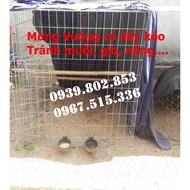 Square chicken net size 0.6mx0.6mx0.8m | Cheap square mosquito net with zipper | Chicken nets for sq