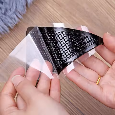 4pcs Triangle Anti-Skid Rubber Mat Rug Carpet Grippers Blanket Silicone Non Slip Stopper Sticker Bat