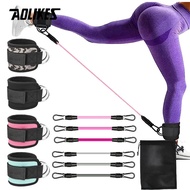 AOLIKES Cable Ankle Straps Double D-Ring Ankle Cuffs For Gym Workouts Glutes Legs Strength Training 
