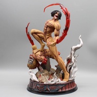 [Ready Stock] 30cm Attack on Titan AOT Eren Yeager Attack Titan Jaw Titan Action Figure GK Statue Mo