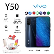 VIVO Y50 ของแท้ 100% smart phone Ram 8GB Rom 128GB 6.53"หน้าจอใหญ่ (รับประกัน 1ปี ฟรีอุปกรณ์ตกแต่งครบชุด)