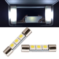 2pcs White 5050 3-SMD 29mm 6614F LED Festoon Bulbs For Car Sun Visor Vanity Mirror Lights Xenon Whit