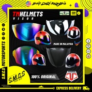 TMH HELMET VISOR RAINBOW / DARK GREY / SLIVER (100% Authentic) Sirim Certified TMHELMETS VISOR TMHEL
