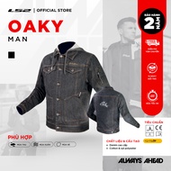 LS2 Oaky Man Motorcycle Protective Jacket High Quality Demin Classic Streetwear