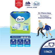 Dr. P Value Level 6 Pants Adult Diaper M10/ L9/ XL8 (1 Pack)