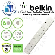 BELKIN 6-OUTLET SURGE PROTECTOR POWER STRIP ENOCOMY SEIRES (3M)