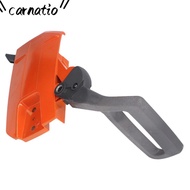 CARNATIOGV Chainsaw Cover, ABS and Iron Side Mounted Chainsaw Parts, Orange Compact Easy Installatio