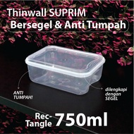 Thinwall Sealed Suprim 750 ml Rectangle - Plastic Food Box - REC Container FCS 750ml