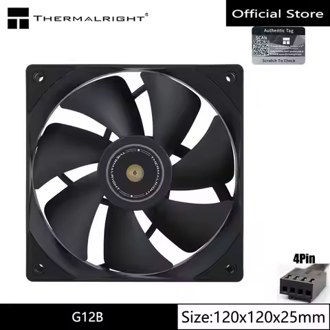 Thermalright TL-G12B Black 12CM chassis fan 4pin PWM hydraulic bearing 1500rpm fan