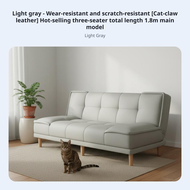 Cat Scratch Resistant Foldable Sofa Bed Space Saving Futon Sofa Bed Two-Purpose-Use 2-Seater Convert