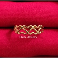 1 gram Light Gold love Ring