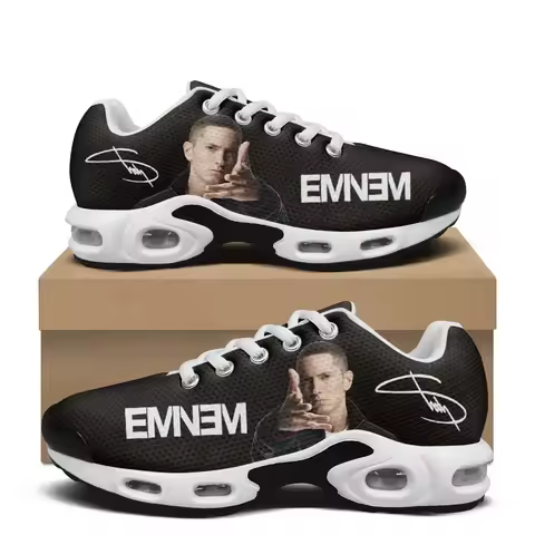 Eminem Hip hop Rock Singer Air Cushion Sneakers Mens Womens Hiking Running Shoes Mountain Climbing S