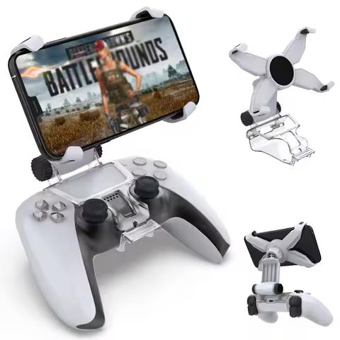 for PS5 Controller Phone Mount Clip Mobile Gaming Clip Cell Phone Stand Holder for Playstation 5 Dua