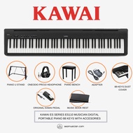 KAWAI ES SERIES ES110 MUSICIAN DIGITAL PORTABLE PIANO 88 KEYS WITH ACCESORIES - BLACK