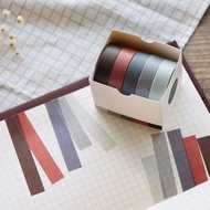 Paper Tape Set of 5 Washi Tape Korean Style Stickers Mood Board Color Palette | Ws001